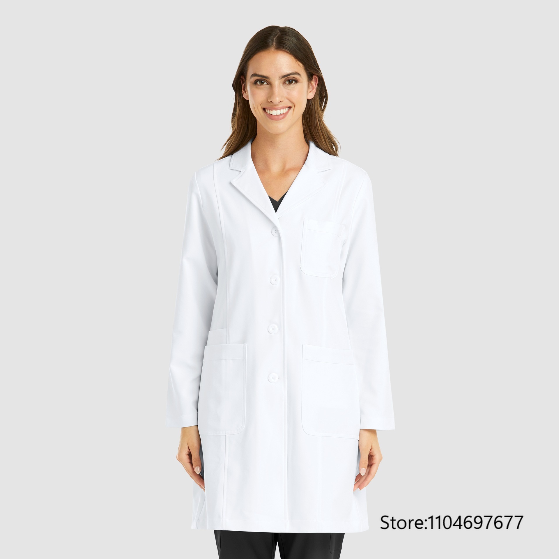 Mehrfarbiger Damen-Langarmkitt – Medical Lab Gown Bewertung und Preis