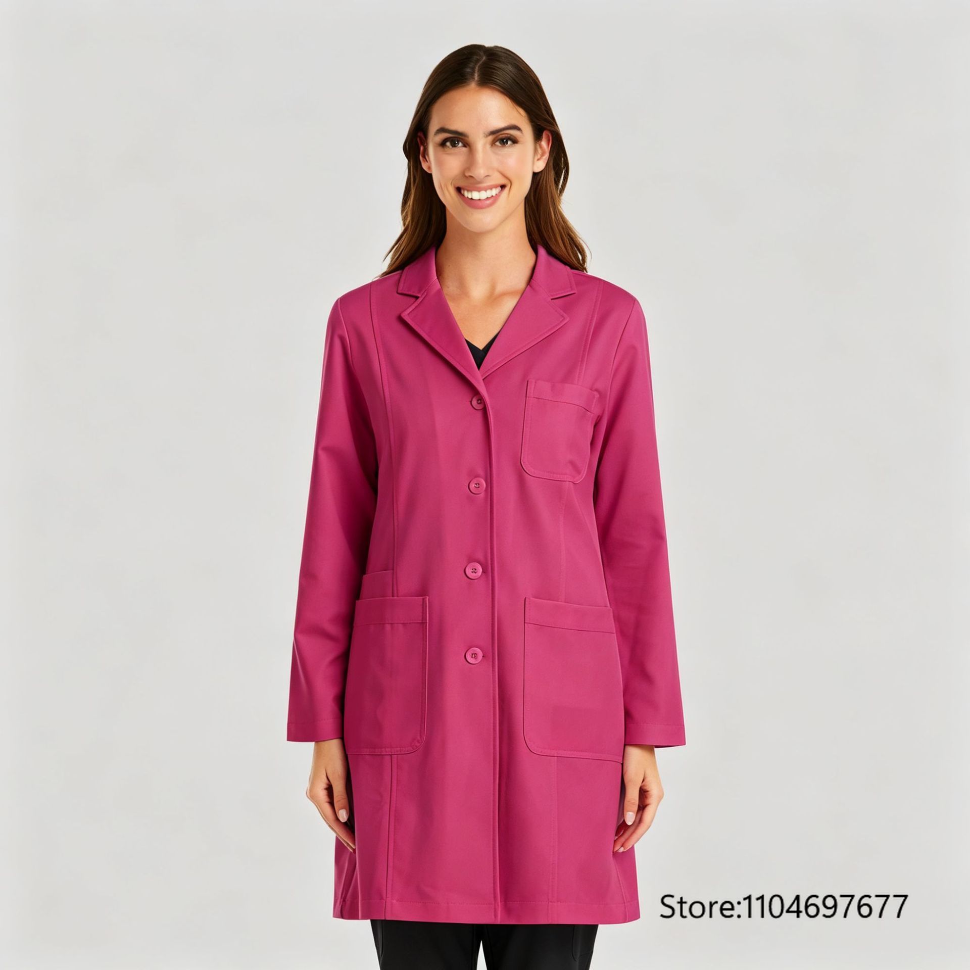 Mehrfarbiger Damen-Langarmkitt – Medical Lab Gown Bewertung und Preis