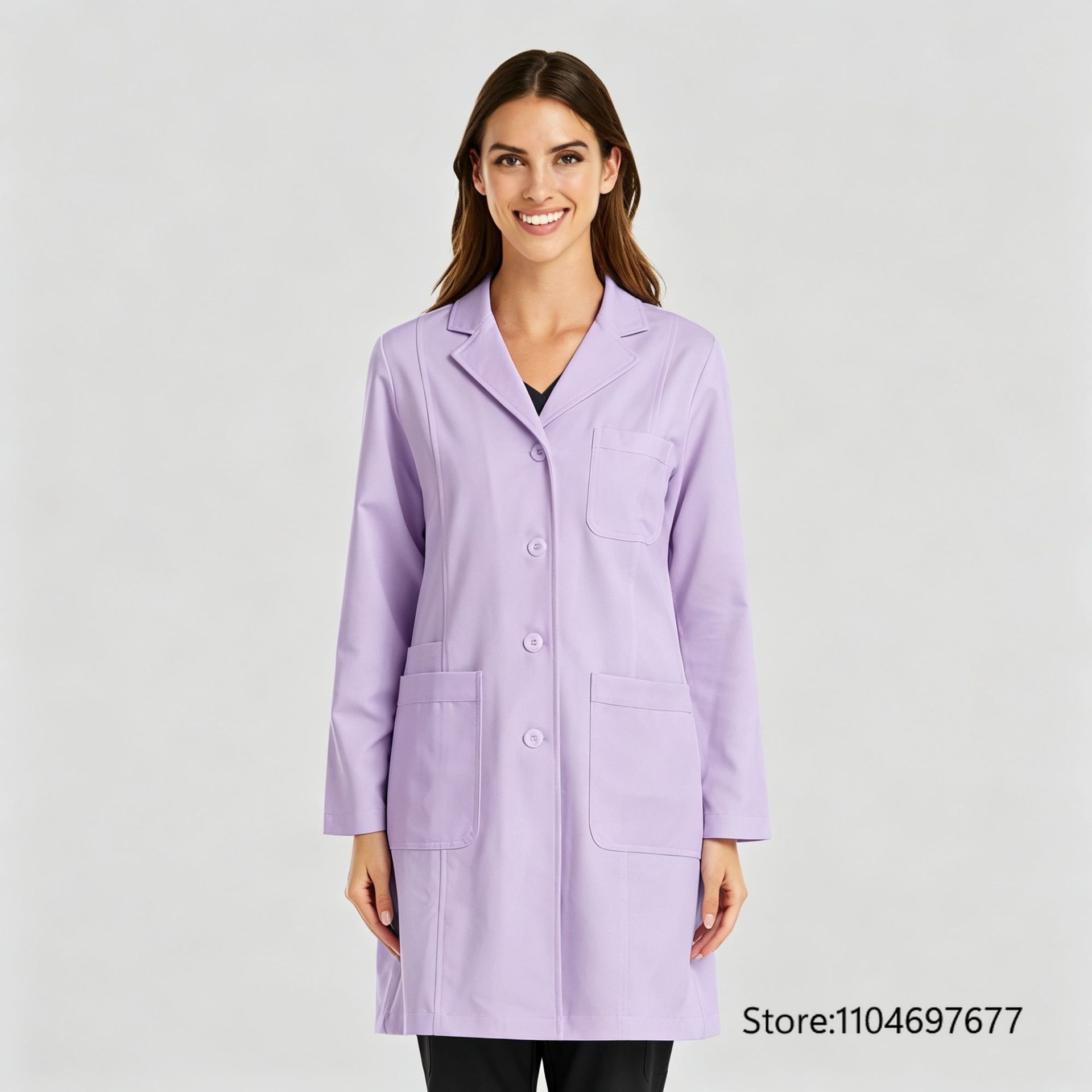 Mehrfarbiger Damen-Langarmkitt – Medical Lab Gown Bewertung und Preis