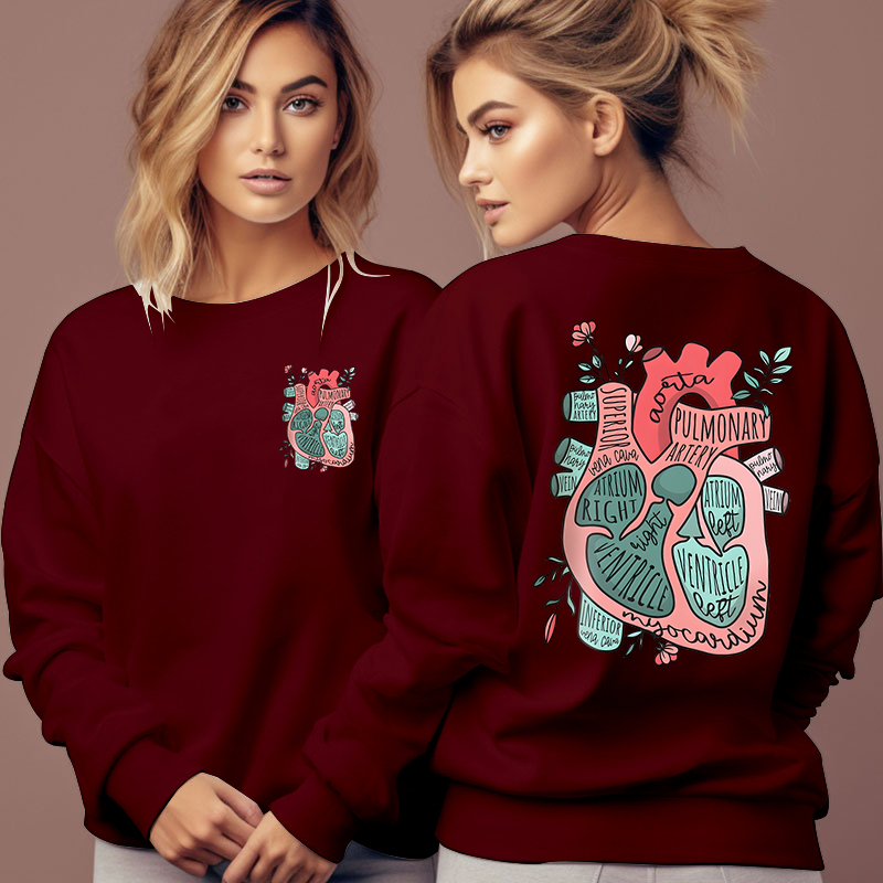 Anatomisches Herz Blumendruck  – Medical Lab Technologist Bewertung und Preis